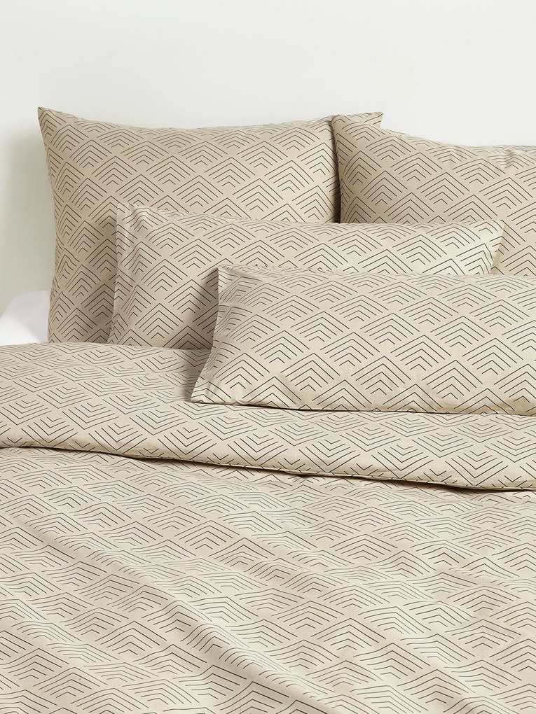 Copripiumino in cotone con motivo grafico Milano