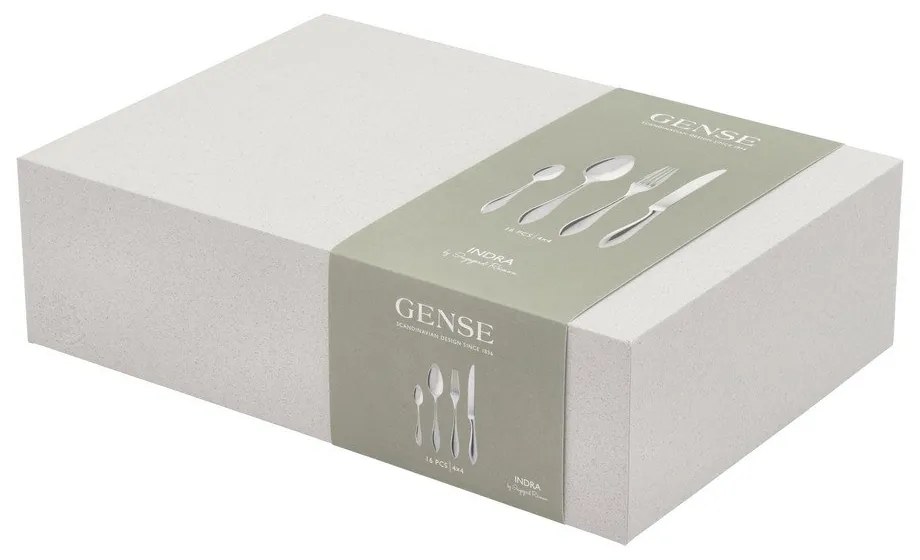 Posate argentate in acciaio inox 16 pz Indra – Gense