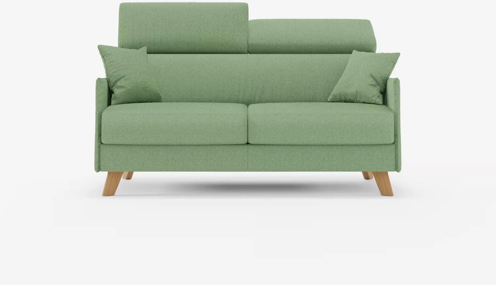 Sole divano letto matrimoniale design compatto - poggiatesta reclinabili e 100% sfoderabile in tessuto smacchiabile T23