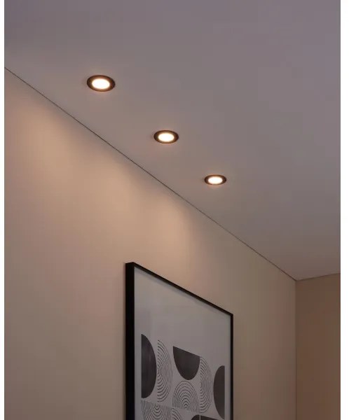 Eglo 31743 - Set di 3 lampade LED dimmerabili FUEVA-Z LED/2,8W/230V IP44 nero