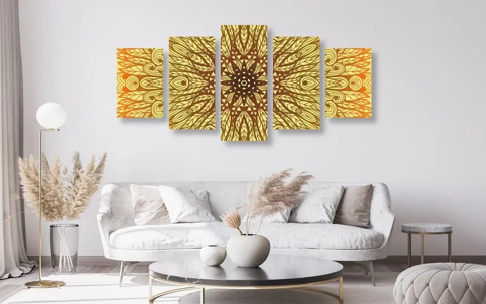 Quadri 5 pezzi – Ornamento etnico unico