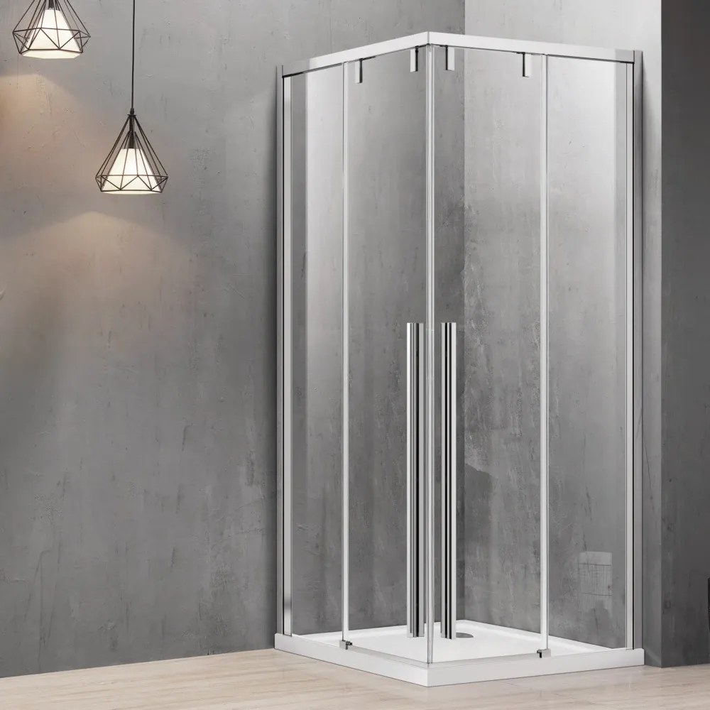 Box doccia 70x70 apertura doppio scorrevole vetro 8mm | KSA1000 - KAMALU