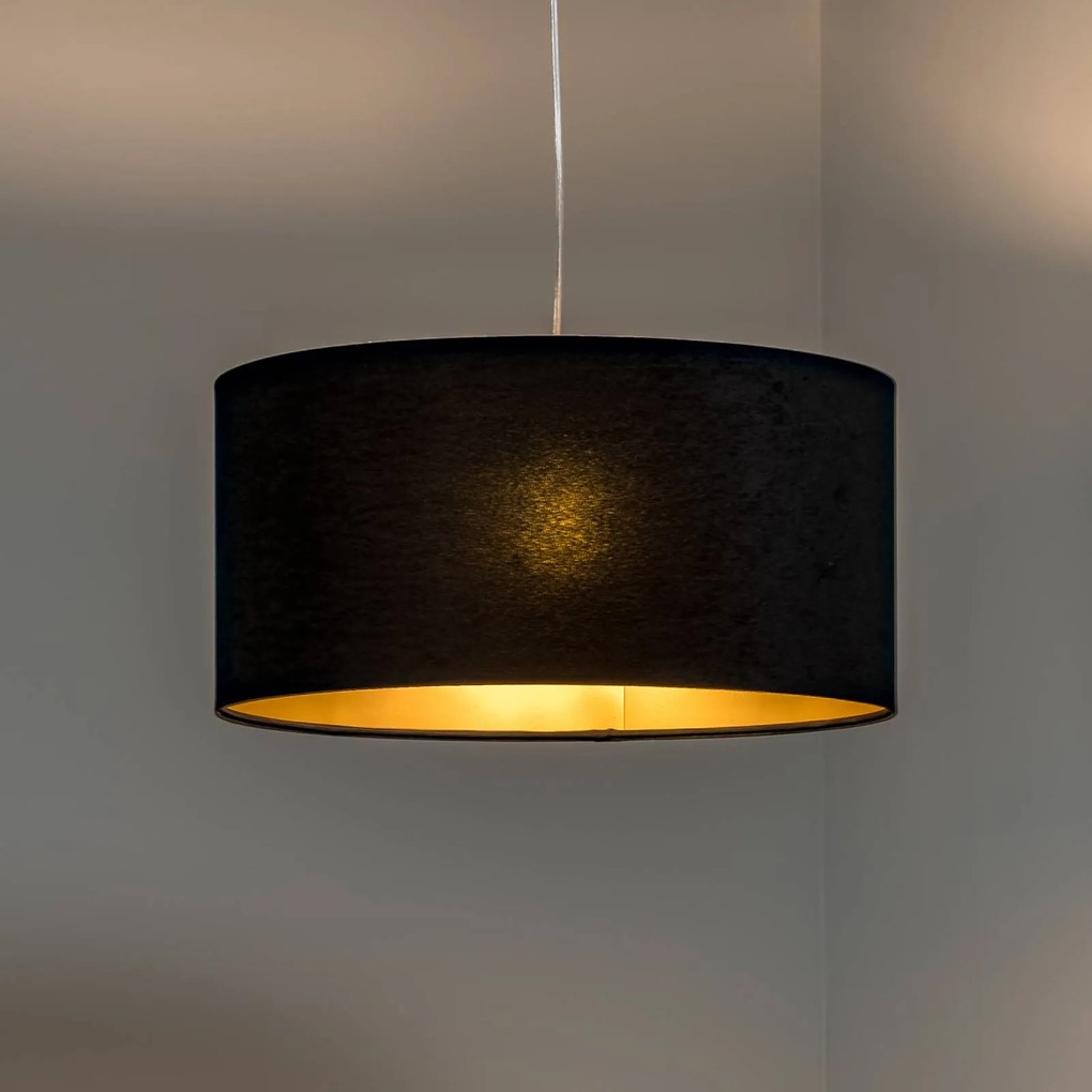 Maco Design Lampada a sospensione Salina, nero/oro, Ø 50 cm