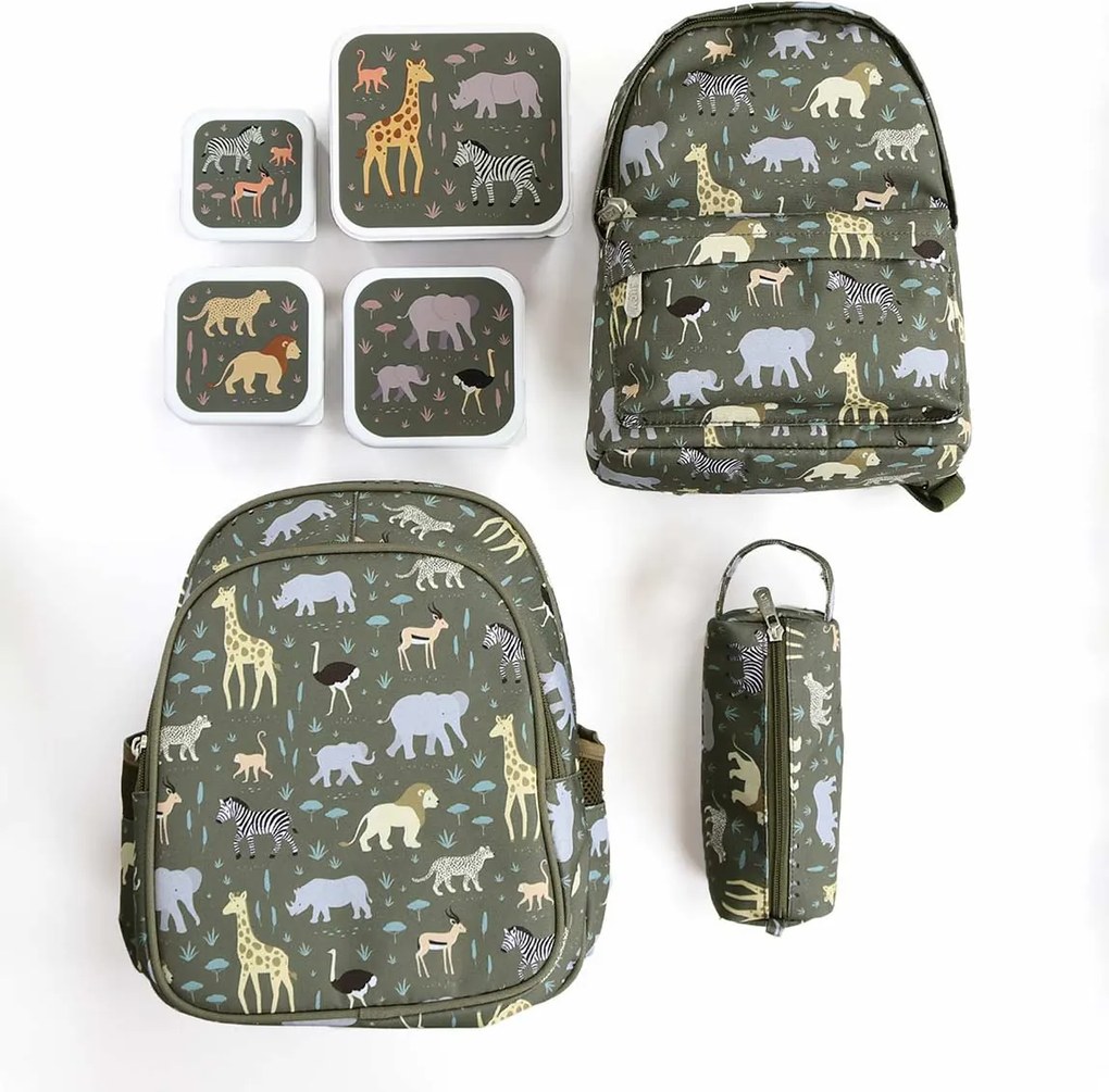 A Little Lovely Company - zainetto per l'asilo - animali della savana