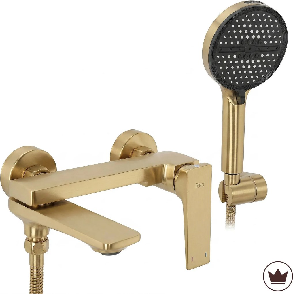 Rubinetto da vasca PREMIUM REA Prime Gold Brush