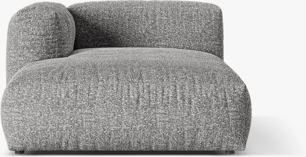 Chaise longue Martina in Bouclé Baloo – L176cm