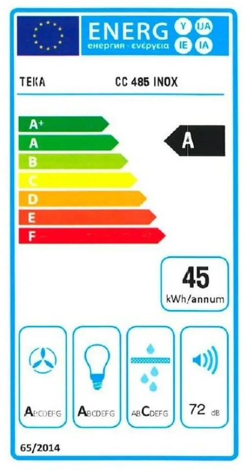 Cappa Classica Teka 218721 40 cm 771 m3/h 72 dB 286W