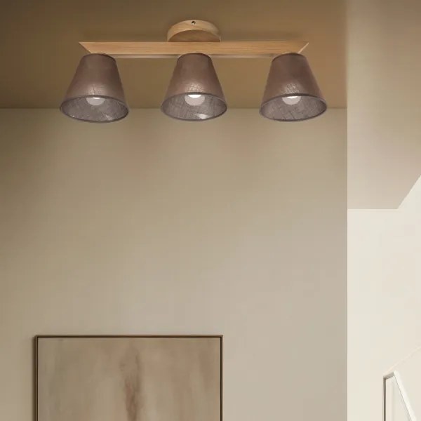 Brilagi - LED Lampadario a plafone ANTHONY 3xE14/40W/230V quercia/marrone