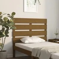 Testiera per Letto Miele 100x3x80 cm in Legno Massello di Pino cod 9986