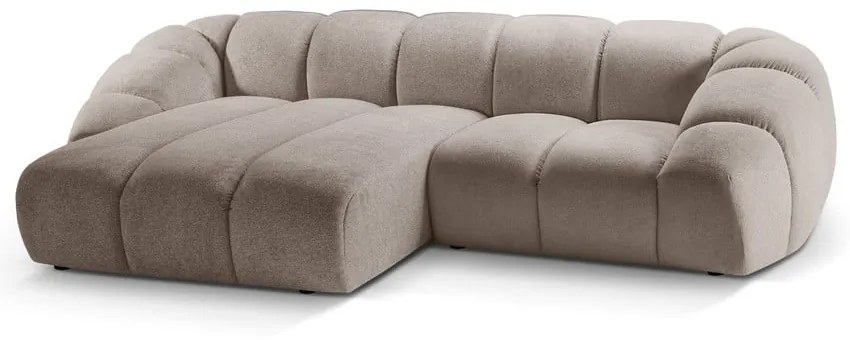 Divano angolare beige (con penisola a sinistra) Diana – Micadoni