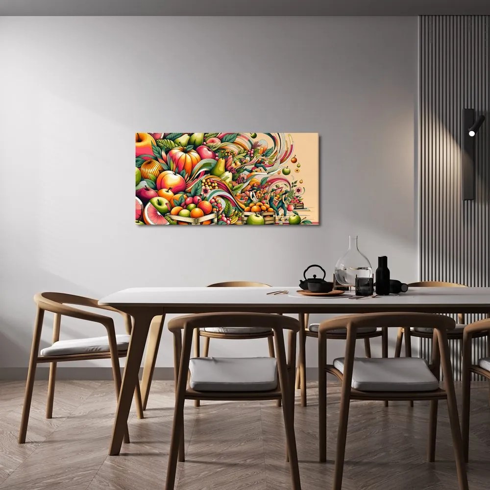 Quadro su tela – Raccolta di frutta