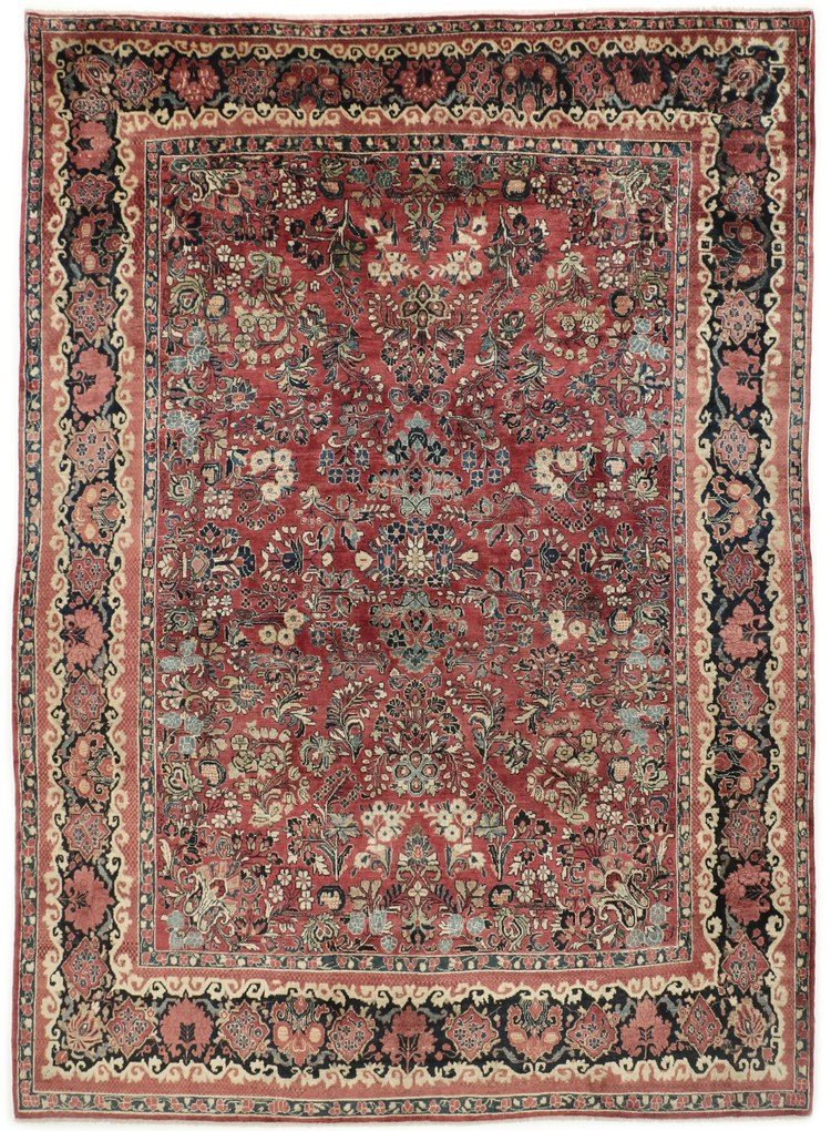 Sarouk Tappeto 360x270 (Iran) Annodato A Mano