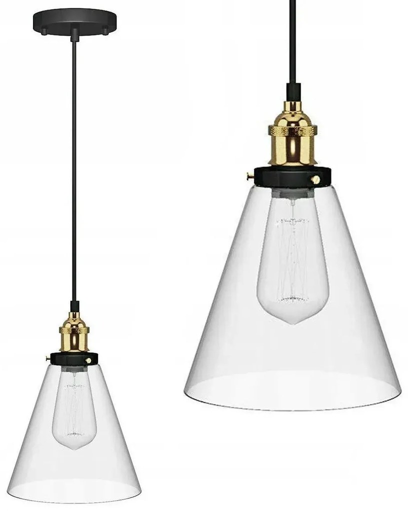 Lampada da soffitto pensile di vetro Verto A Transparent APP042-1CP