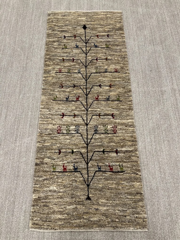 Gabbeh Tappeto persiano 200 x 80 Beige (Iran) Annodato A Mano