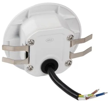 Kanlux 39123 - Lampada LED per gradini con sensore EXIN, 2,5 W/230 V, 3000 K, IP65, bianca rotonda