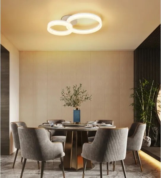 Globo 48046D2 - Plafoniera LED ZARA LED/24W/230V 3000K 33x50 cm