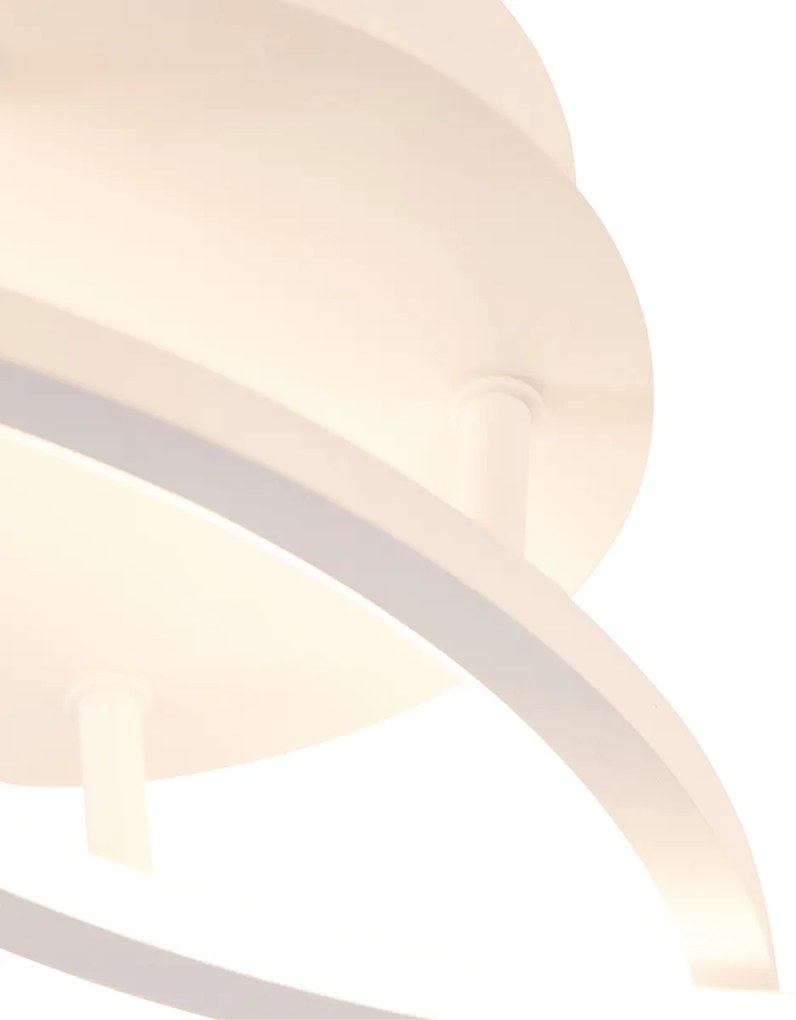 Plafoniera bianca 78 cm con LED a 3 step dimmer - Rowin