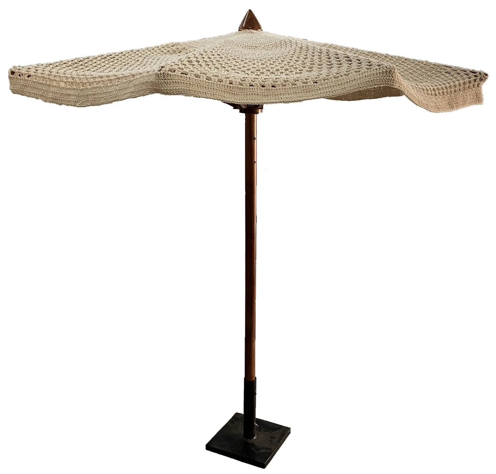 YARI - ombrellone in cotone macramè