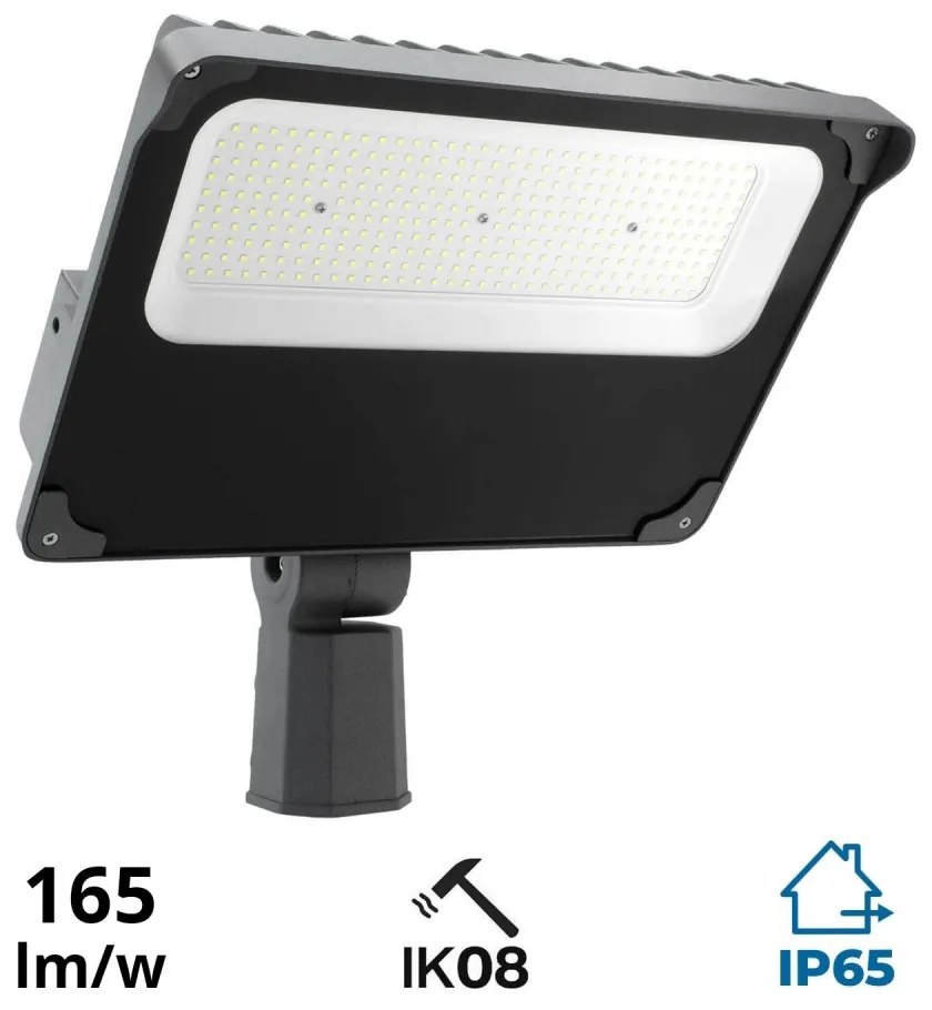 Proiettore LED 200W, IP65,165lm/W,driver Philips,per Impianti Sportivi Colore Bianco Naturale 4.000K