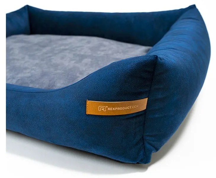 Letto per cani blu-grigio scuro 75x85 cm SoftBED Eco L - Rexproduct