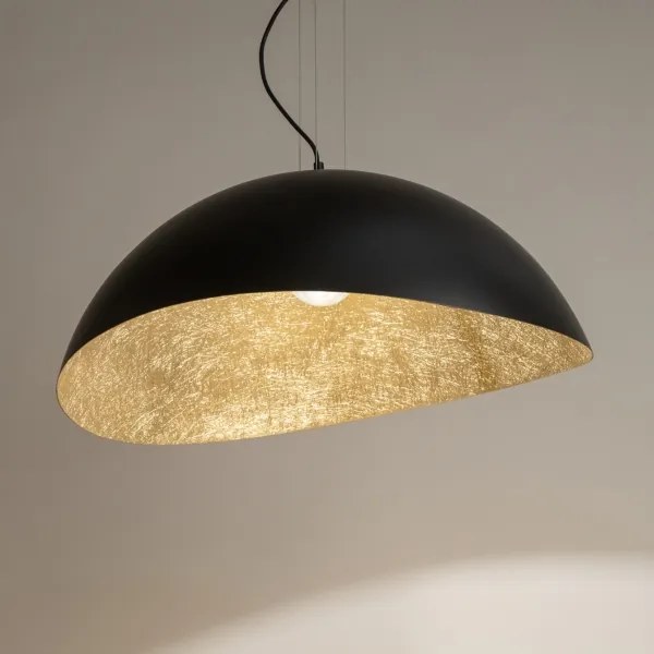 Lampadario a cavo SOLARIS 1xE27/60W/230V nero/oro