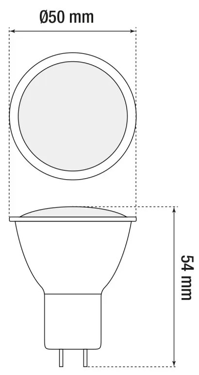 Faretto LED MR16 6W, angolo 120°, 12/24V AC/DC - OSRAM LED Colore  Bianco Naturale 4.000K