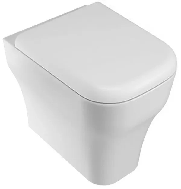 Sanitari filo parete traslati Olympia serie Synthesis con copri wc avvolgente