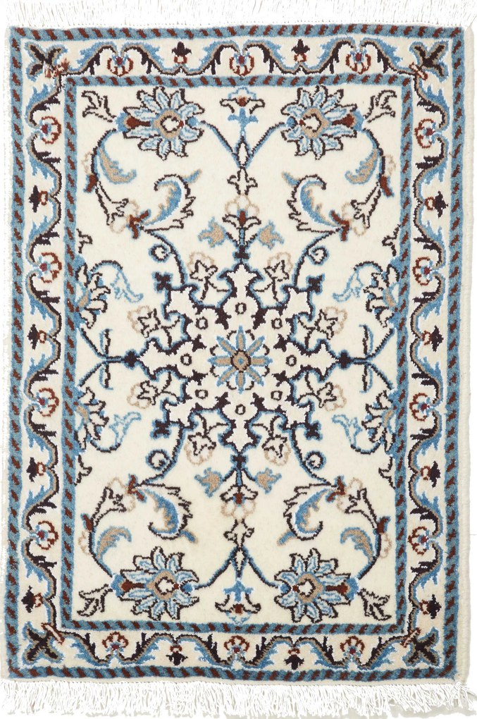 Nain Tappeto persiano 90 x 60 Beige (Iran) Annodato A Mano
