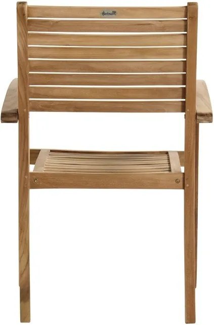 Sedia da esterno di colore naturale in legno massiccio Sunderland – Hartman