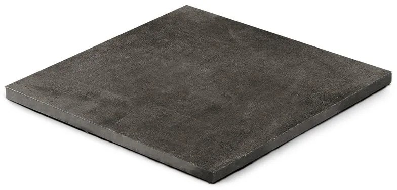 Lastra di cemento Black Rectif in gres naturale nero L 60 x L 60 cm, spessore 30 mm