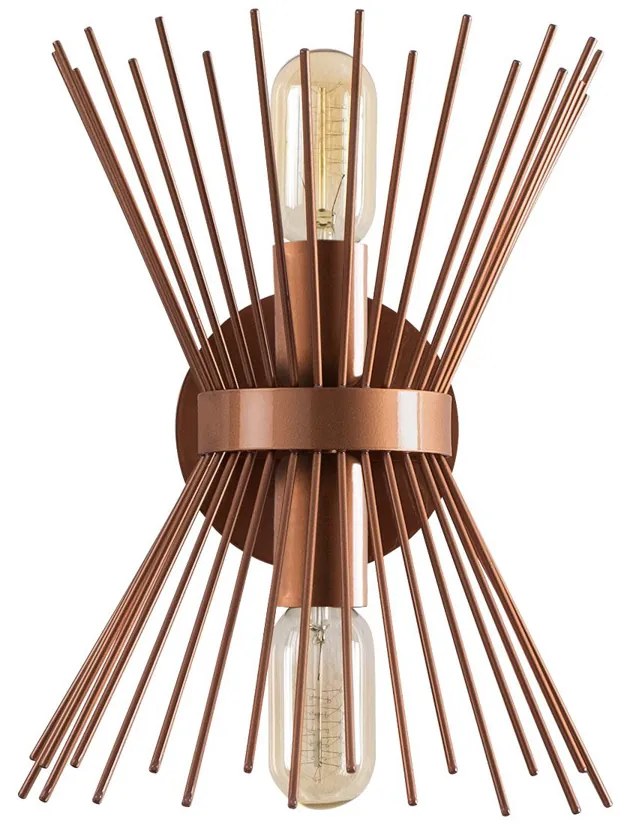 Lampada da parete 23x16x33 cm rame in metallo