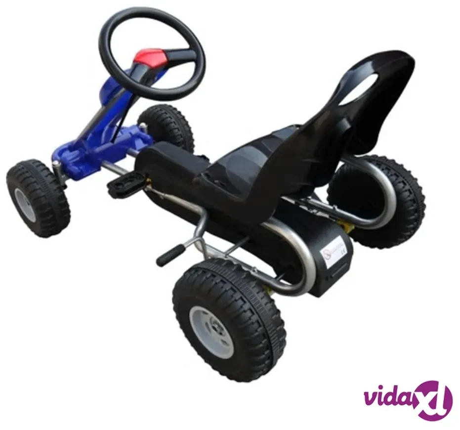 vidaXL Go Kart a Pedali Blu