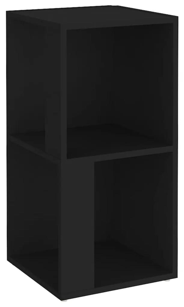 Armadio angolare nero 33x33x67 cm in truciolato