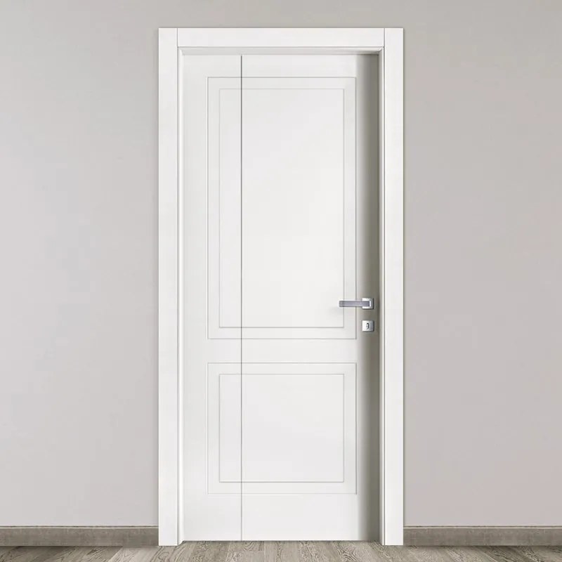 Porta pieghevole a libro asimmetrica Sedna bianco L 80 x H 210 cm sinistra