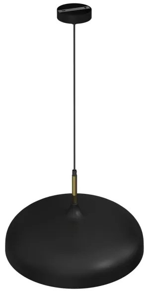 Lampadario su corda LINCOLN 1xE27/60W/230V d. 45 cm nero
