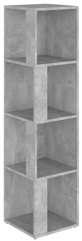 Armadio angolare grigio cemento 33x33x132 cm in truciolato
