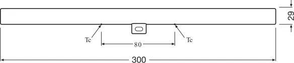 Tubo fluorescente LED S14d/3,5W/230V 2700K 30 cm - Osram
