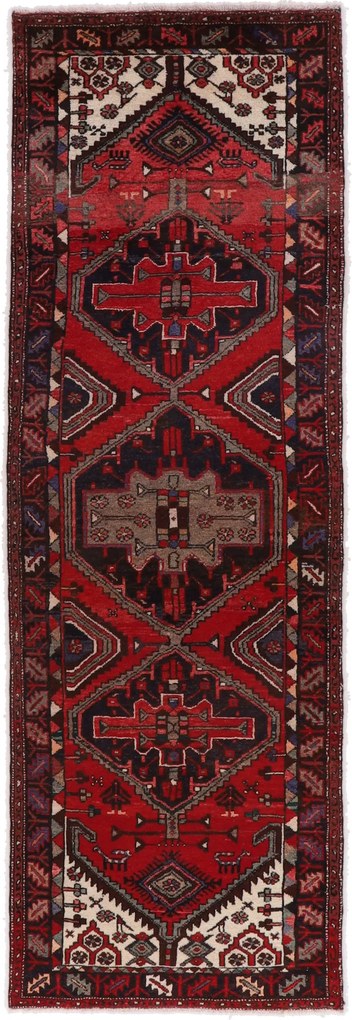 Hamedan Tappeto 100 x 310 (Iran) Annodato A Mano