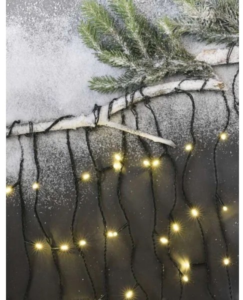 Catena LED natalizia da esterno 600xLED/8 modalità 15m IP44 bianco caldo