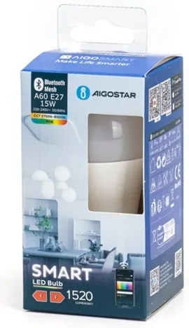 LED RGBW Lampadina A60 E27/15W/230V 2700-6500K - Aigostar