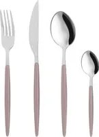 Set 16 posate Petali manico taupe