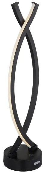 Globo 58457S - Lampada da tavolo LED dimmerabile HELA LED/1W/3,7V nera