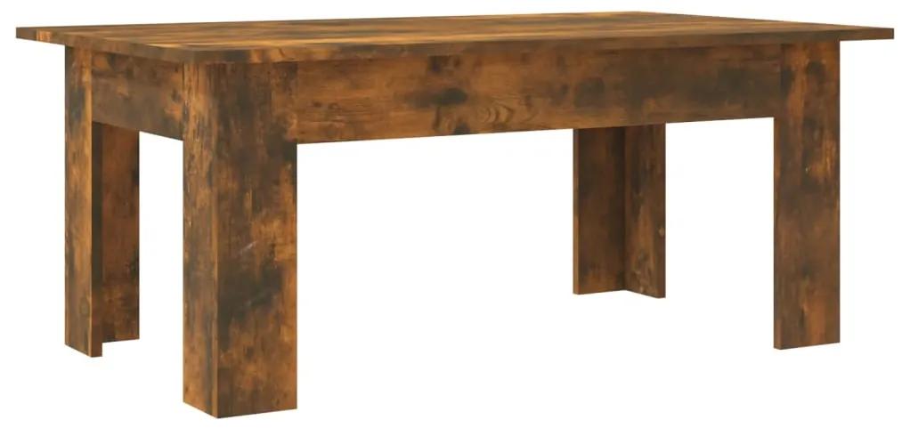 Tavolino da Salotto Rovere Fumo 100x60x42 cm Legno Multistrato