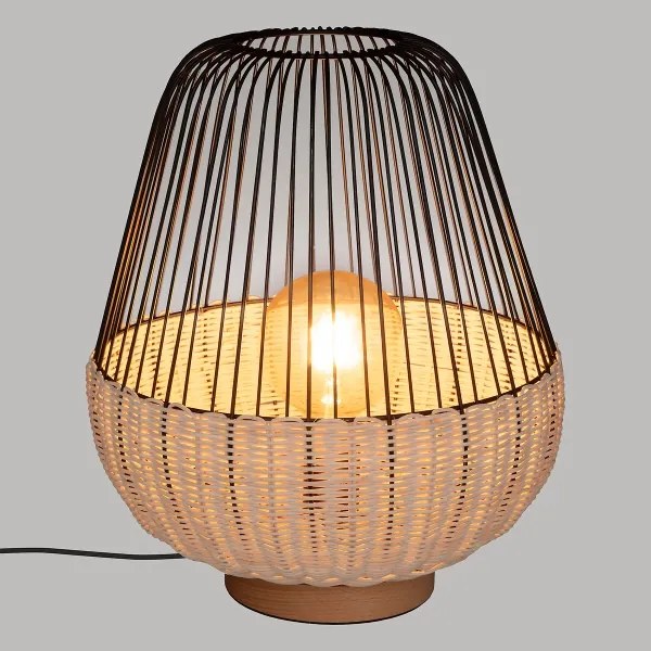 Atmosphera - Lampada da tavolo ANEA 1xE27/40W/230V rattan
