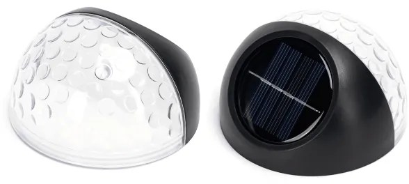 Aigostar - Lampada da parete solare LED RGB 2W 1,2V nera IP44