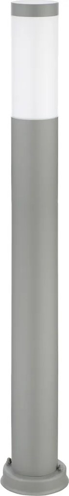 Paletto da Giardino 100cm acciaio INOX GRIGIO IK06 IP54 base E27