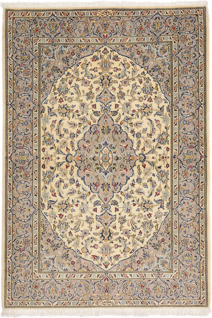 Kashan Tappeto 170x110 (Iran) Annodato A Mano