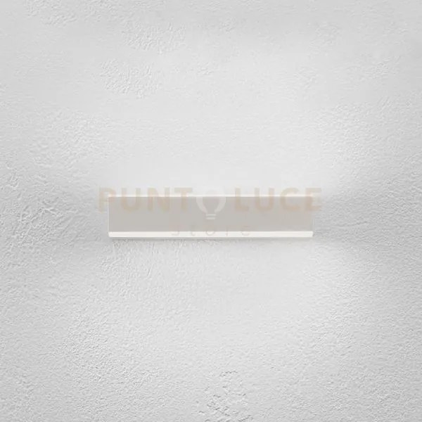 Gap511c- applique led 3000k 2601lm 24w 38,6cm ip20 alluminio bianco