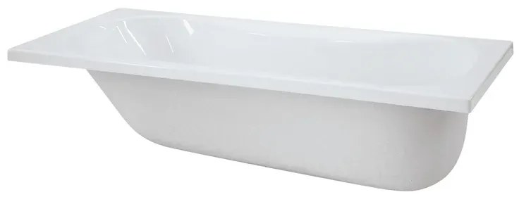 Vasca rettangolare Egeria bianco 75 x 170 cm