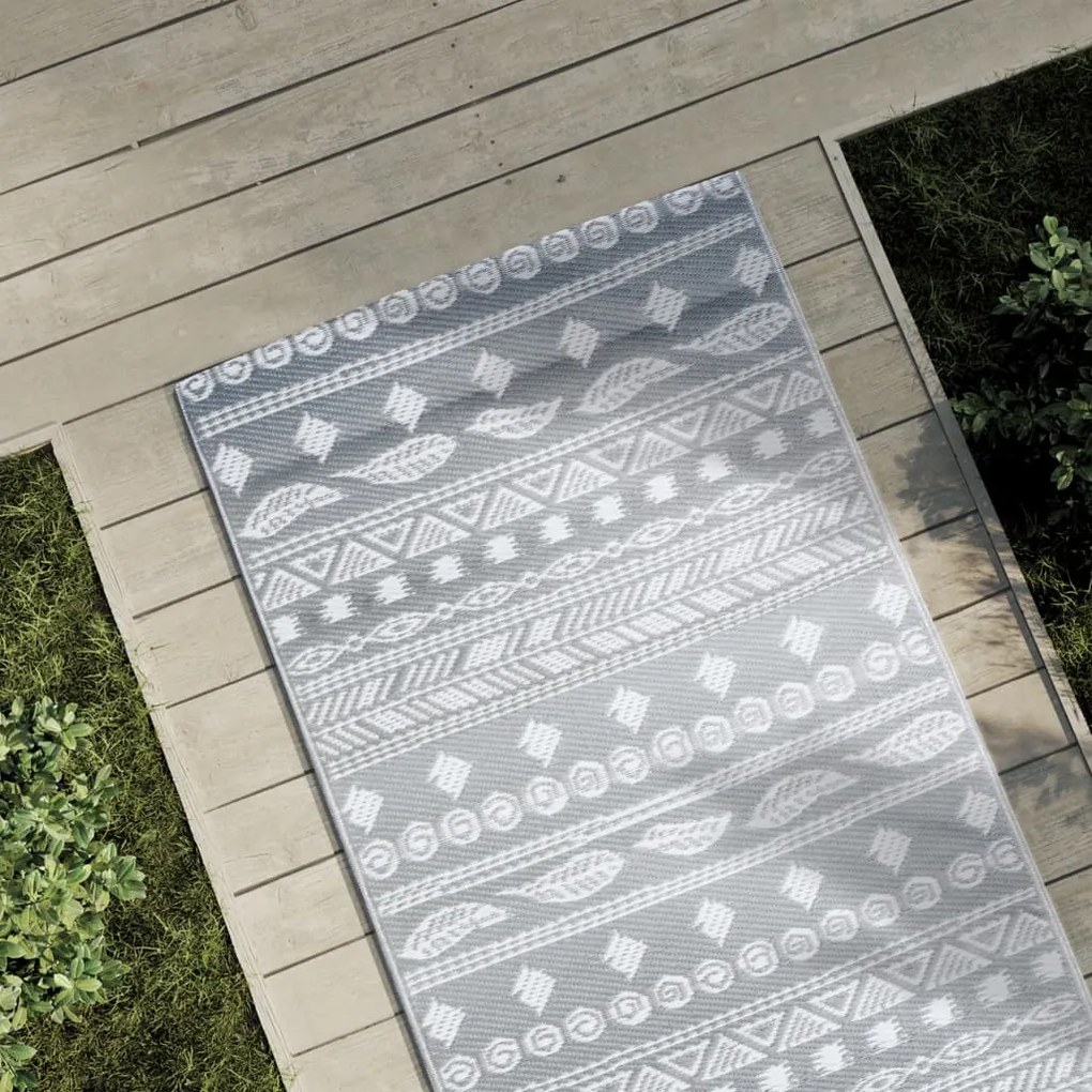 Tappeto Da Esterni Arakıl Grigio 80x250 Cm İn Pp /